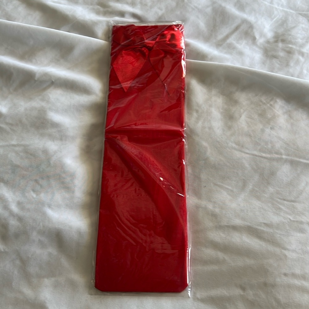 Red Thigh Highs w Bows in Size Small